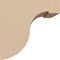 Ekena Millwork 5"W x 5"D x 5"H Wide Del Monte Rough Cedar Woodgrain TimberThane Corbel, Primed Tan CORUR05X05X05DELRCPR - alternate 6